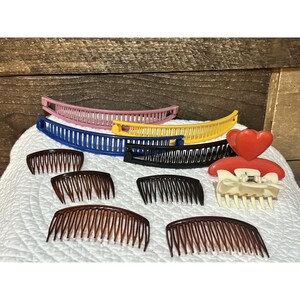 1980\'s‎ Goody Hair Combs + FAUX TORTOISE SHELL *Made in France* 11 Total 1980 main image 3