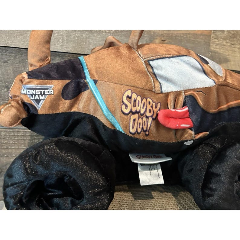 Scooby Doo Monster Jam Monster Truck Plush Nylon Stuffed Animal Dog 14" image 5