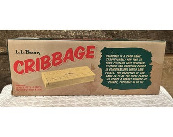 L.L. Bean Cribbage Klassisches Familien Kartenspiel, Reise, Hölzern, Neu, Neu