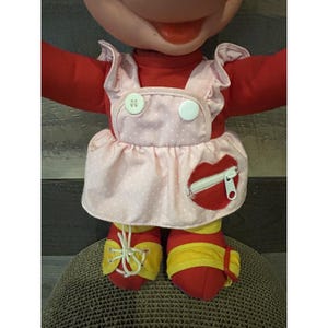 Vintage Mattel Walt Disney Minnie Mouse Learn to Dress Me-pop 15-inch knuffel afbeelding 4