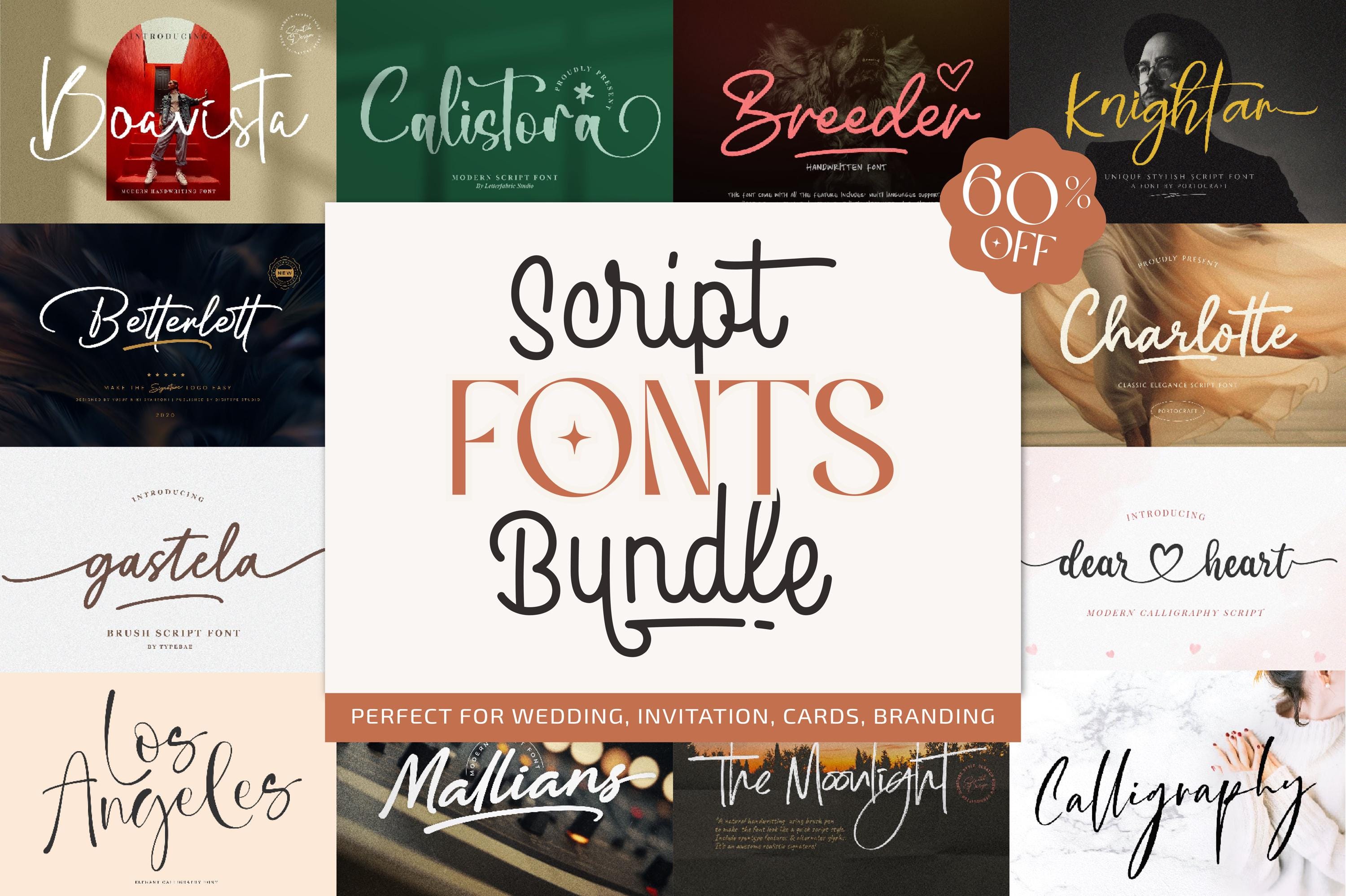 Script Fonts Examples