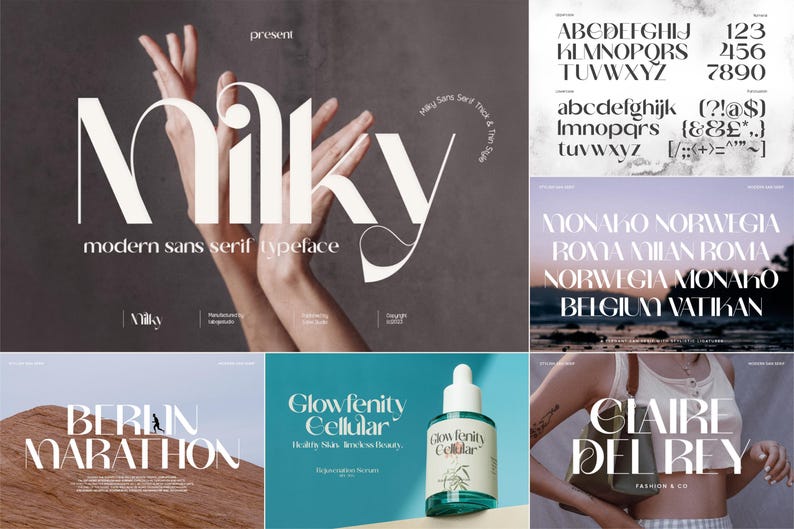 100 Modern Branding Fonts Bundle - Elegant & Classy fonts, Procreate, Canva, Cricut, Luxury Ligature Serif Font, Stylish Glyphs image 10