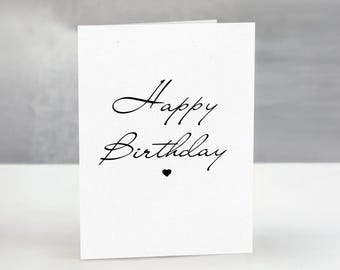 Modern Handwritten Greeting Card – Printable DIY Card, Minimalist Instant Download