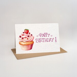 Cute and Minimalist Printable Birthday Card - Modern DIY Greeting - Instant PDF Download - Digital Card for Him and Her