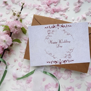 carte de mariage numérique | Téléchargement instantané | Cadeau de mariage imprimable | Carte de félicitations de mariage élégante | Félicitations de mariage personnalisées