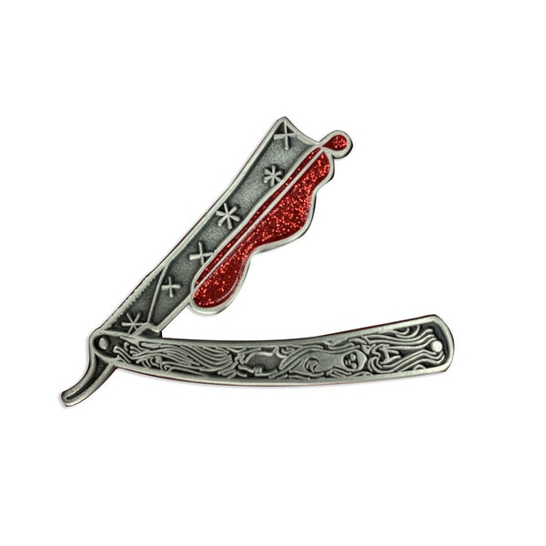 Sweeney Todd Razor Enamel Pin - Demon Barber - Pin Badge Flair - Broadway