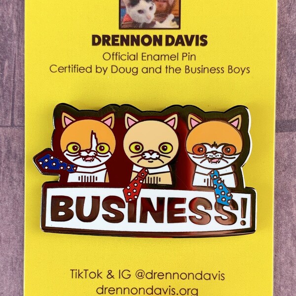 PREORDER Restock LATE MAY Official Business Boys Enamel Pin by Drennon Davis and Heremeow - Frog Toad and Newt