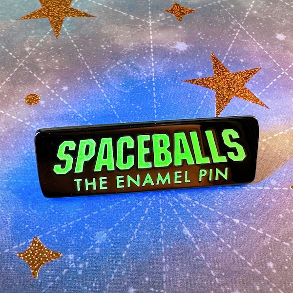 Spaceballs The Enamel Pin - 80s Nostalgia Movie - Glow in the Dark Lapel Badge - High Quality