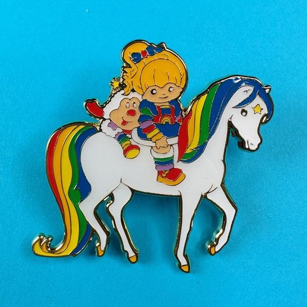 Pin de esmalte Rainbow Brite and Friends - Nostalgia de dibujos animados de los años 80 - Insignia de solapa