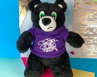 Anxiety Bear by Heremeow - 10" Plush Stuffed Animal - Therapy Mental Health Toy Soft Plushie