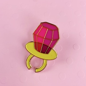 Candy Ring Enamel Pin - 90s Nostalgia - Nineties Lapel Pin Badge
