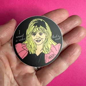 Grease 2 Stephanie Cool Rider Vinyl 2" Circle Cult Classic Sticker - Weatherproof - High Quality