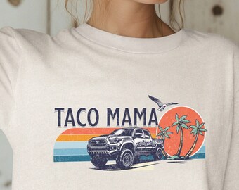 Tacoma Taco Mama Beachwear Style Unisex Garment-Dyed T-shirt
