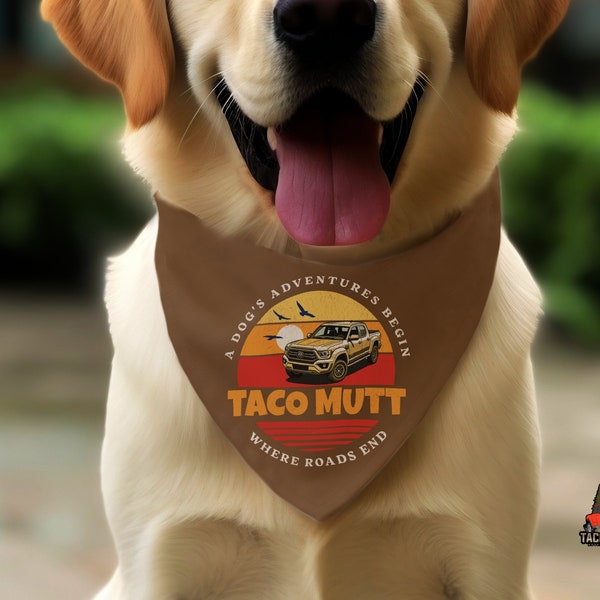 Tacoma Dog Bandana Collar | Taco Mutt