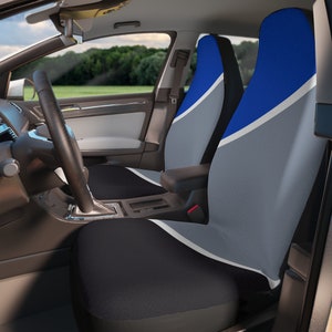 Customizable Front Seat Cover for Cars Pickup Trucks SUVs Voodoo Blue Replacement Protection
