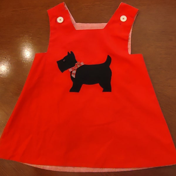 Scottie Dog Dress Etsy