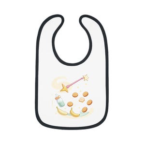 Whimsical Baby Bib with Magic Design, Bib for Toddlers, Cute Feeding Accessory, Baby Shower Gift, Adorable Infant Bib