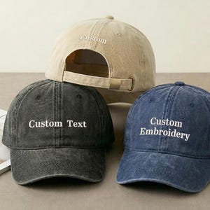 Personlig broderad keps för män, anpassad pappahatt med text, fars dag-present till honom, vintage basebollkeps, vardags- och avslappnad keps