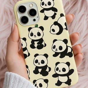 Cute Panda Phone Case, Adorable Phone Cover for Animal Lovers, Gifts for Kids and Teens, Fun Accessory for All Occasions, Durable Tough