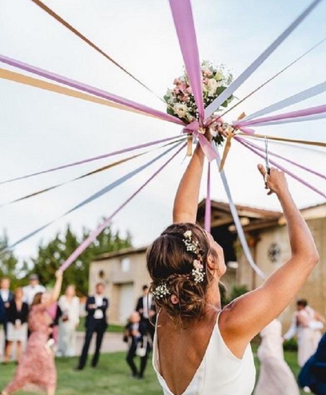 Rondes de Rubans Personnalisées pour Mariages – Élégance Unique