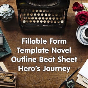 Hero&#39;s Journey Beat Sheet Novel Outline Fillable Form Template