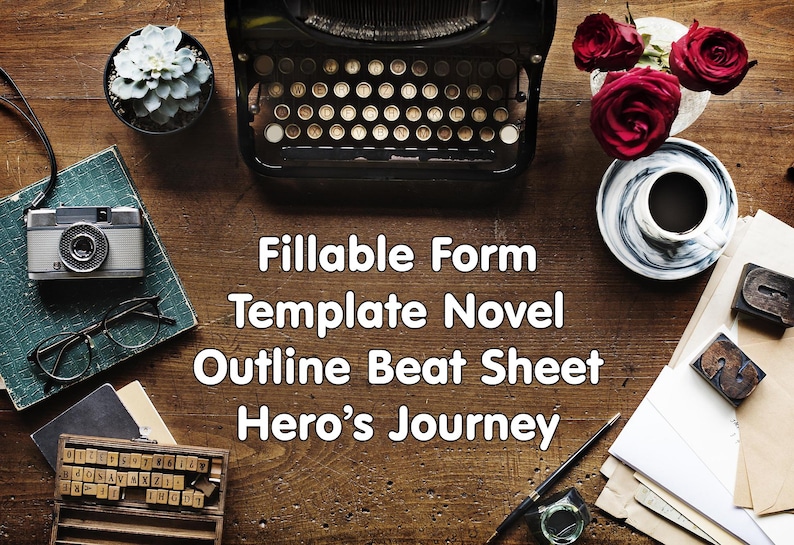 Hero's Journey Beat Sheet Novel Outline Template | Fillable PDF | Story ...