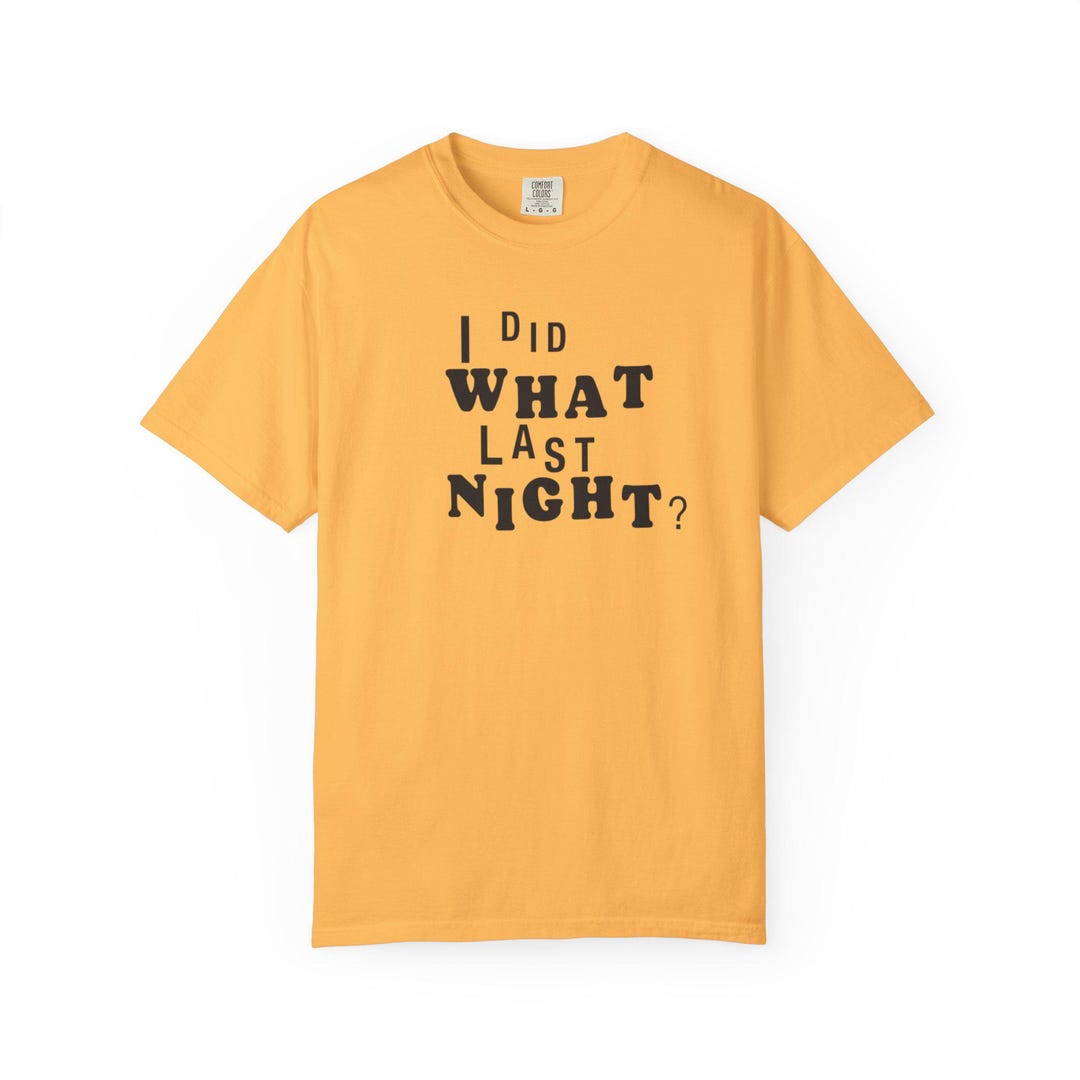 関税送料込【ERL】I DID WHAT LAST NIGHT リンガーTシャツ ERL: Yellow 'I Did What Last Night' Ringer T-shirt | SSENSE