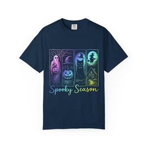 Spooky Season T-shirt, Fall Apparel, Halloween Shirt, Unisex Graphic Tee, Ghosts and Ghouls, October Fashion, Festive Clothing