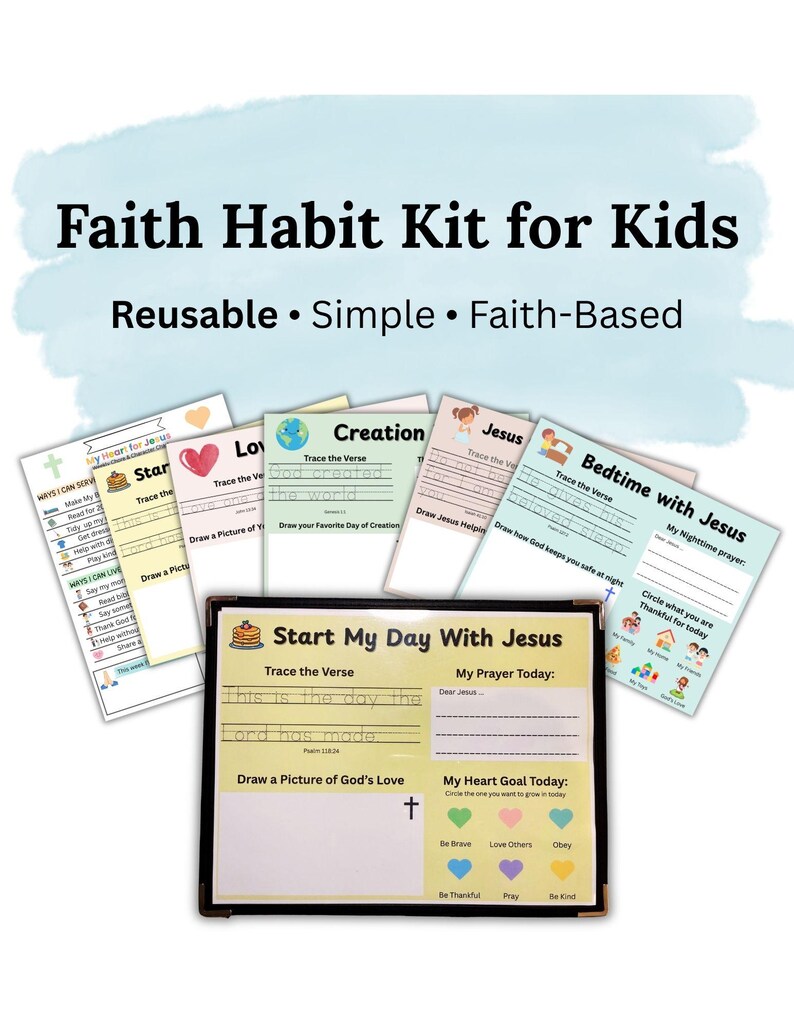 Bible Routine Chart for Kids | Christian Daily Routine Chart | Kids ...