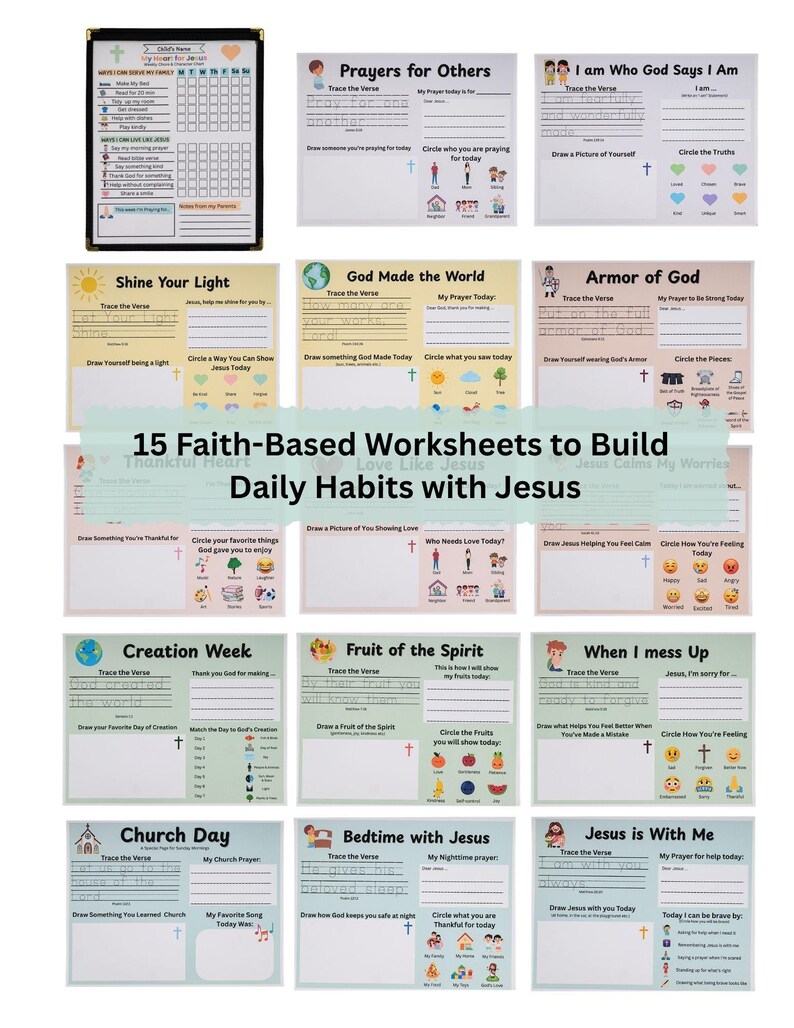 Bible Routine Chart for Kids | Christian Daily Routine Chart | Kids ...