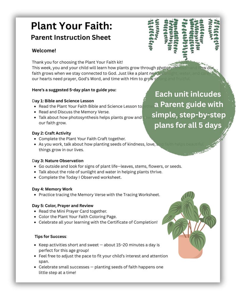 Christian Science & Nature Unit Study | Homeschool Curriculum | Faith ...