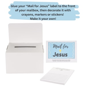 Jesus Mailbox Craft Kit for Kids: Faith-Based Prayer Activity