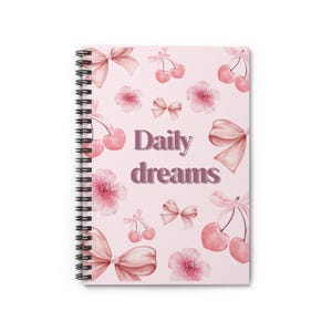 Charming Spiral Notebook - Daily Dreams | Floral Journal for Writing, Doodling, Gift for Students, Note-taking, Planner Diary
