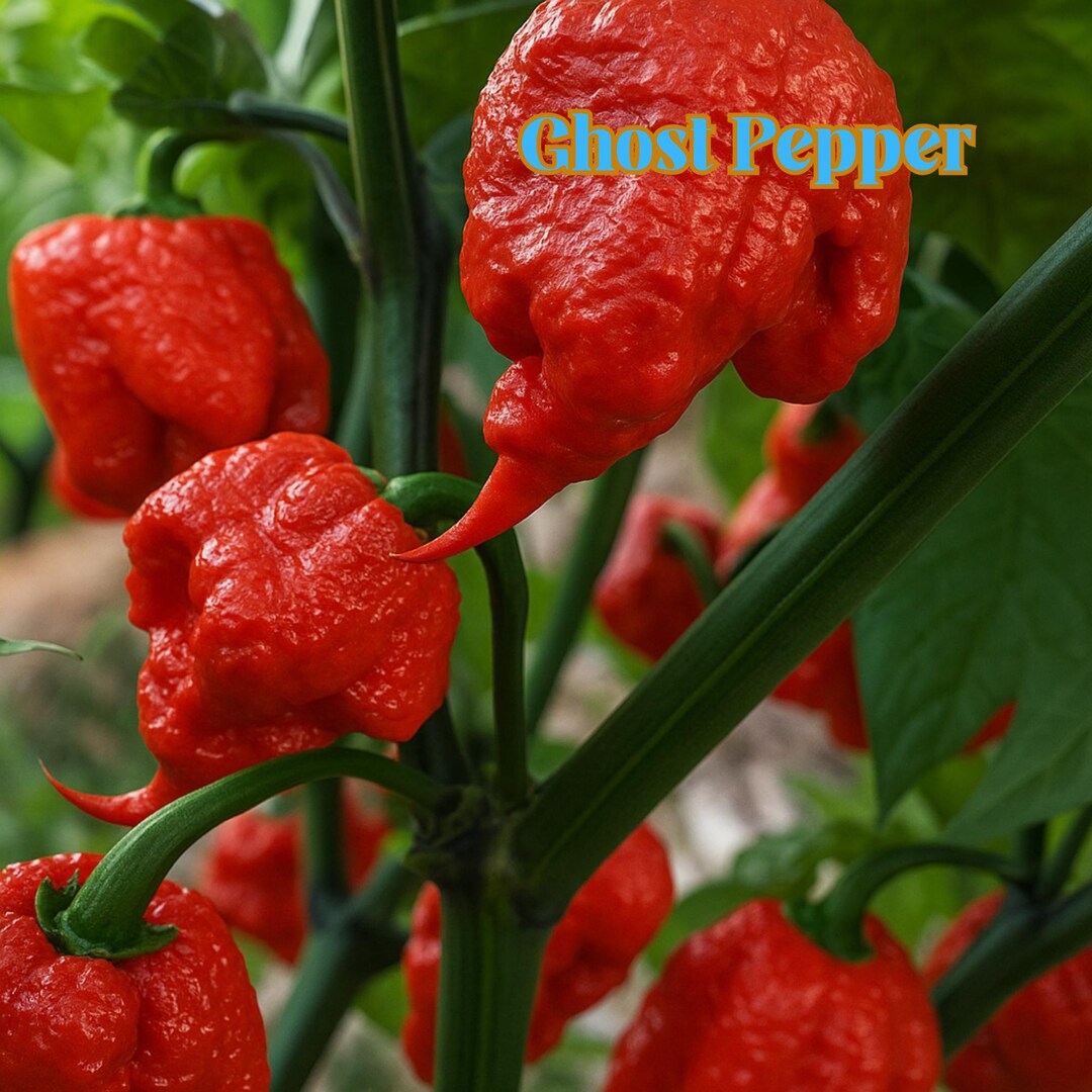 50 Ghost Pepper Seeds: Super Hot Bhut Jolokia - Heirloom Non-gmo - Etsy