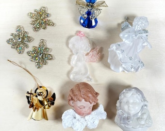 2 x Petits anges chérubins en plâtre blanc | eBay