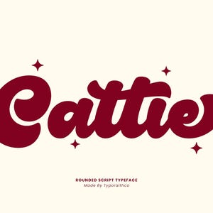 Retro Rounded Script Font: Groovy 70s Typeface