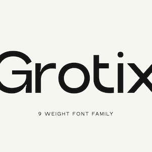 Grotix Font Family - Modern Variable Font