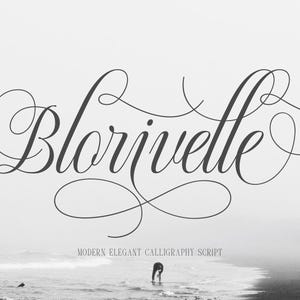 Elegante Kalligraphie Schrift: Blorivelle - Wedding & Logo Design