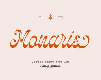 Monaris Modern Script Font: Elegante Kalligrafie für Branding, Hochzeiten & Logo-Design