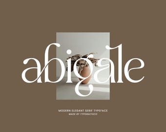 Abigale Serif Font: Elegant Modern Font for Cricut