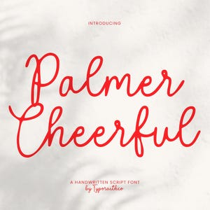 Handwritten Script Font: Cheerful Calligraphy, Cricut & Procreate Font
