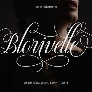 Elegant Calligraphy Script Font: Blorivelle - Wedding & Logo Design