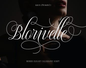 Elegant Calligraphy Script Font: Blorivelle - Wedding & Logo Design