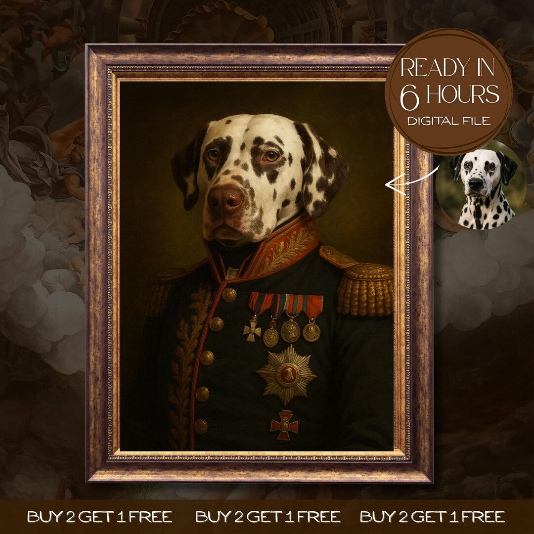Custom Pet Portrait Painting Renaissance Dog Portrait Regal Royal Pet ...