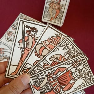 1462 Venetian Playing Cards - Hand-printed Woodcut Deck - Medieval renaissanc italian Cards - Historically Accurate Replicated Deck