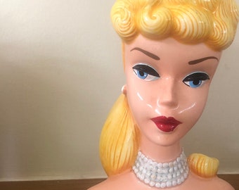 barbie head vase