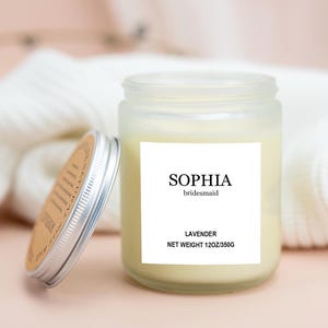 Brautjungfer Geschenke, personalisierte Brautjungfer Vorschlag Geschenke, lustige Brautparty Kerzen Masse Brautjungfer Kerze Vorschlag Ideen Bachelorette