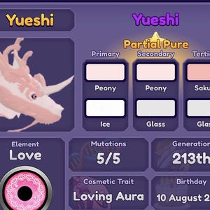 FM Yueshi Loving Aura Dragon Adventures Roblox