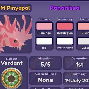 FM Pananisea Dragon Adventures Roblox