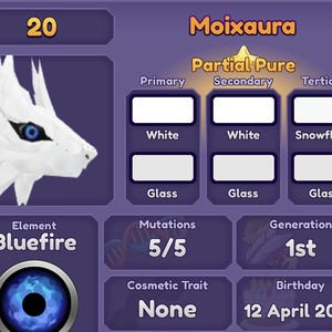 FM Moixaura Dragon – Roblox Dragon Adventures